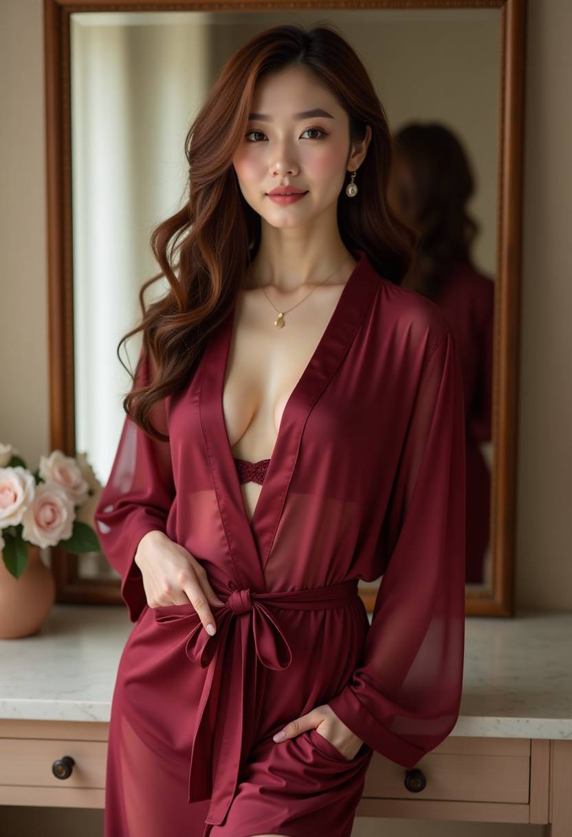她说